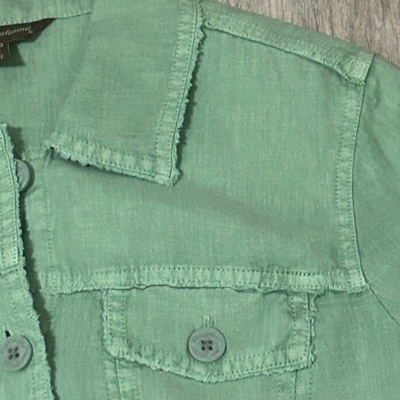 LIKE NEW! Women's Tommy Bahama Palms Linen Jacket - XS - Picture 13 of 15